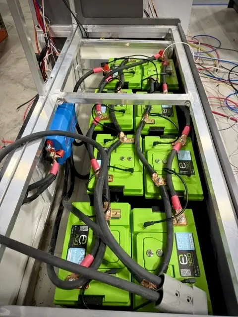Pause X Expion360 Lithium batteries on the assembly line