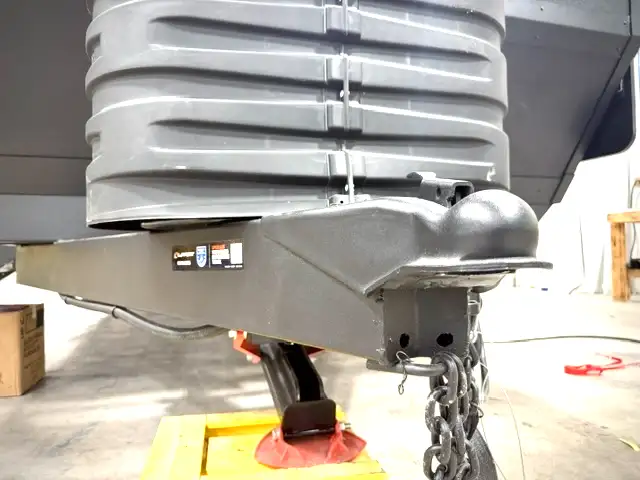 Restart ball coupler with ABS propane tanks cover