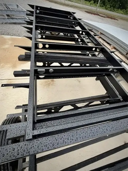 Restart trailer double-coated steel chassis